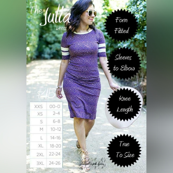 LulaRoe Julia Pencil Dress - Picture 2 of 3